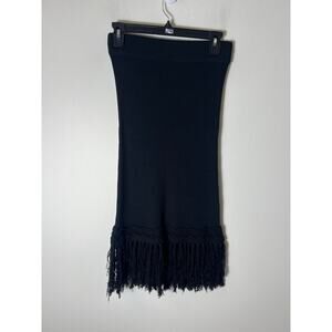 Womens Club Monaco Black Midi/Maxi Skirt Sz XS